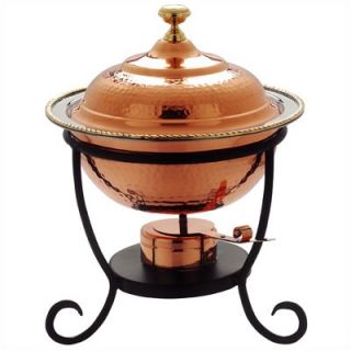 Old Dutch Round Decor Copper Chafing Dish  