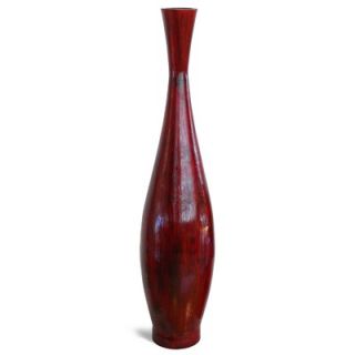 PoliVaz Red Bamboo Large Floor Vase with Gooseneck   DV BAMBOO CH XL