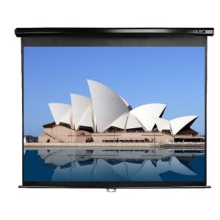 Elite Screens Manual Pull Down MaxWhite 150 Projection Screen in