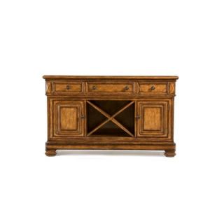  Credenza with Granite in Distressed Burnished Caramel   931 151