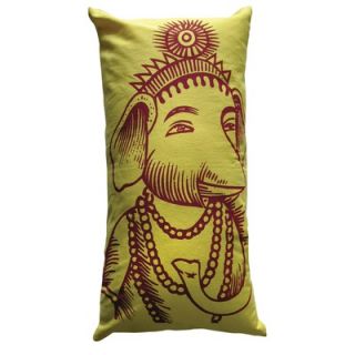 Koko Company Bazaar Ganesh Pillow in Yellow