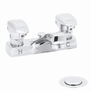 Easy Push Centerset Metering Faucet with Push Handle