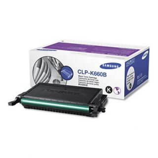 Samsung CLP K660B Laser Cartridge, High Yield, Black   SASCLPK660B