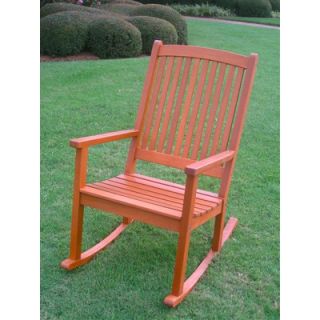 International Caravan Belmont Outdoor Wood Porch Rocking Chair   TT