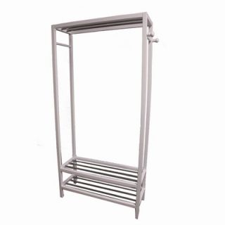 ORE Hanger and Shoe Rack Stand in White   N3011 WH