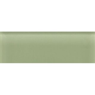 Daltile Glass Reflections 4 1/4 x 12 3/4 Frosted Wall Tile in Mint