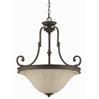 Triarch Lighting Connecticut 3 Light Inverted Pendant