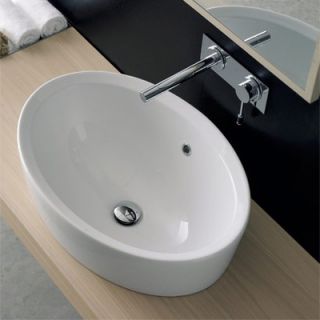 Scarabeo by Nameeks Matty Ovale A Built In Bathroom Sink in White