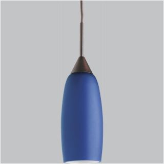 Progress Lighting Illuma Flex Mini Pendant Tulip in Blue Glass and