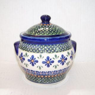 Polish Pottery 27 oz Small Jar   Pattern DU60   1096 DU60