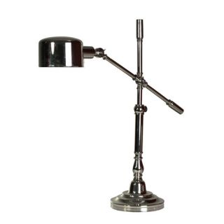 Height Adjustable One Light Floor Lamp in Oil Brushed Bronze