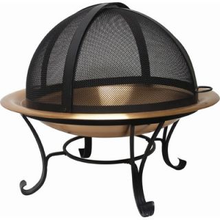 Corral Copper Fire Pit Set with Easy Access Screen