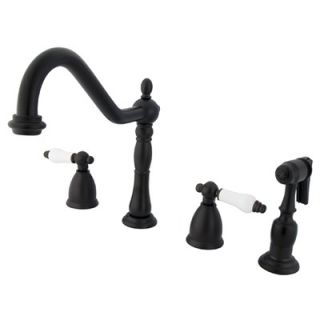 Elements of Design Heritage Two Handle Widespread Kitchen Faucet with