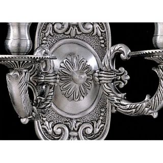 Crystorama Traditional Wall Sconce Candle Wall Sconce in Antique