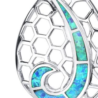 Oravo Opal Shimmering Wave Pendant