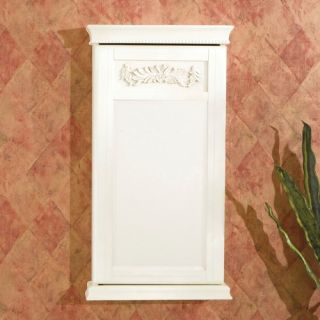 Waverly Wall Mount Jewelry Armoire in Antique White