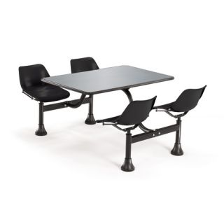 Group/Cluster Table and Chairs Picnic Table with Stainless Steel Top