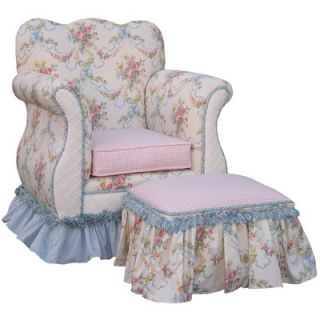 Angel Song Child Toybox Ottoman in Blossoms and Bows   131620101
