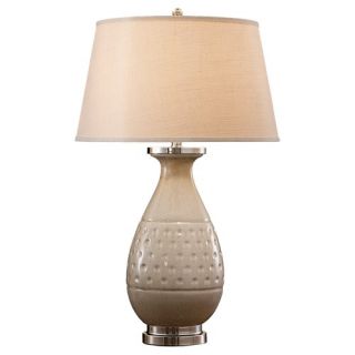 Addie Table Lamp in Light Sand Crackle
