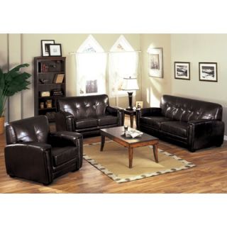 Hokku Designs Melrose Bonded Leather Sofa and Chair Set   EL CM6575