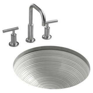 Kohler Twirl Design on Camber Undermount Bathroom Sink   K 14287 H6