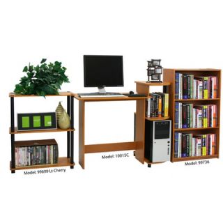 Furinno Compact Computer Standard Desk Office Suite