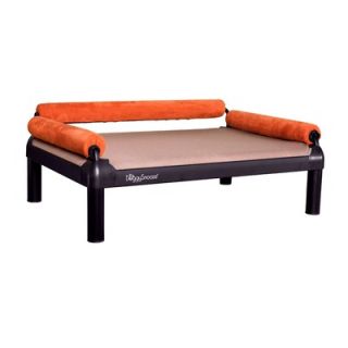 DoggySnooze SnoozeSofa Dog Bed with Long Legs and a Black Anodized