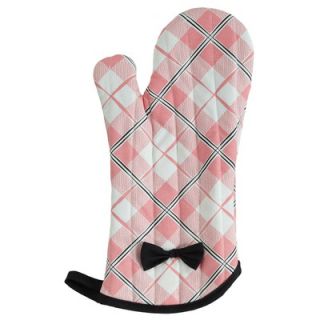 Jessie Steele Pretty In Plaid Oven Mitt with Bow   505 JS 187
