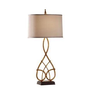 Feiss Brielle One Light Table Lamp in Firenze Gold