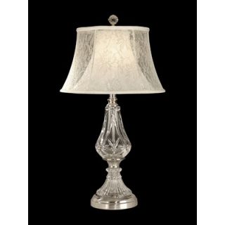 Dale Tiffany One Light Crystal Table Lamp in Chrome