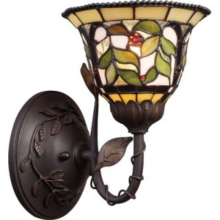 Landmark Lighting Latham Wall Sconce with Highlight in Tiffany Bronze