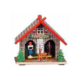Black Forest Medium Chalet Weatherhouse with Thermometer   204   24