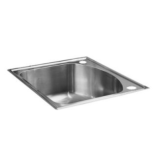 Stainless Steel Culinaire Self Rimming Top Mount Single Bowl kitchen