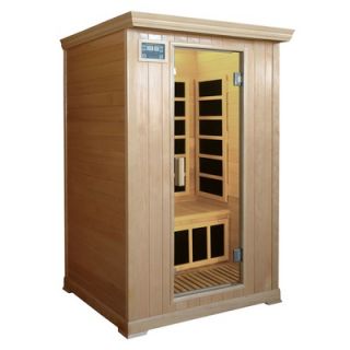 Crystal Sauna 2 Person Infrared Sauna with Eight Carbon Heaters and