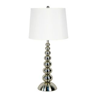 Kenroy Home Baubles Table Lamp in Brushed Steel   Set of Two
