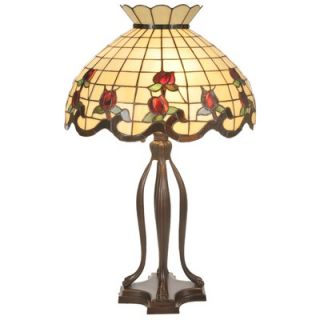Chloe Lighting Tiffany Style Butterfly Accent Table Lamp with Nine