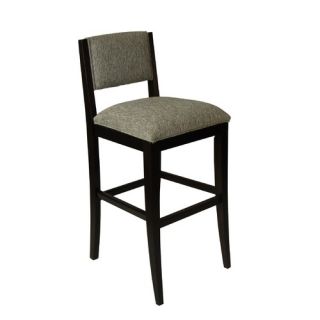  24 Barstool in Rich Burnished Dark Brown Wood (Set of 2)   D442 224