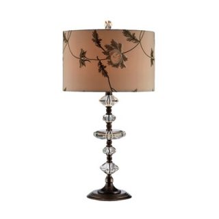 Stein World Crystal Bead and Antique Brass Table Lamp