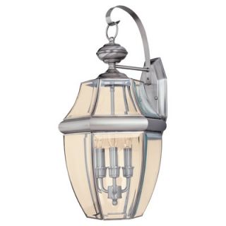 Sea Gull Lighting Classic Outdoor Wall Lantern in Antique Brushed