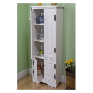 TMS Extra Tall Pine Cabinet in White   61895WHT