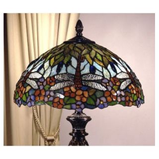 Dale Tiffany Floral Table Lamp in Fieldstone   TT100588