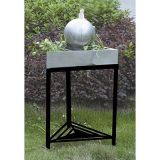 Unique Arts Triangular Tabletop Sphere Fountain with Legs