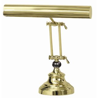 House of Troy Advent Piano Lamp in Polished Brass with Black Marble