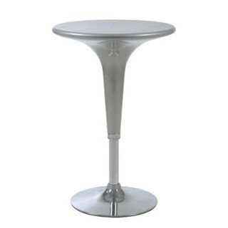 Eurostyle Clyde Adjustable Bar Table in Silver   04326SIL