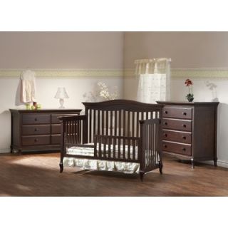 PALI Mantova Two Piece Forever Convertible Crib Set in Chocolate