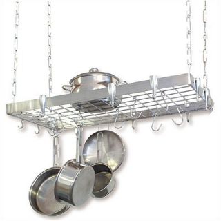 Concept Housewares Rectangular Steel Hanging Pot Rack   NP 40905