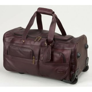 Claire Chase 22 Leather 2 Wheeled Carry On Duffel