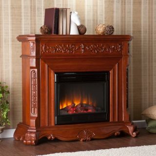 NEW HARTLEY CLASSIC MAHOGANY ELECTRIC FLAME FIREPLACE MANTLE TV STAND