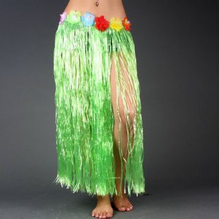 Green Hula Hawaiian Tropical Island Luau Flower Skirt