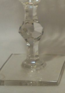 Hawkes Crystal Vernay Stem 6015 Square Base Tall Sherbet Champagne
